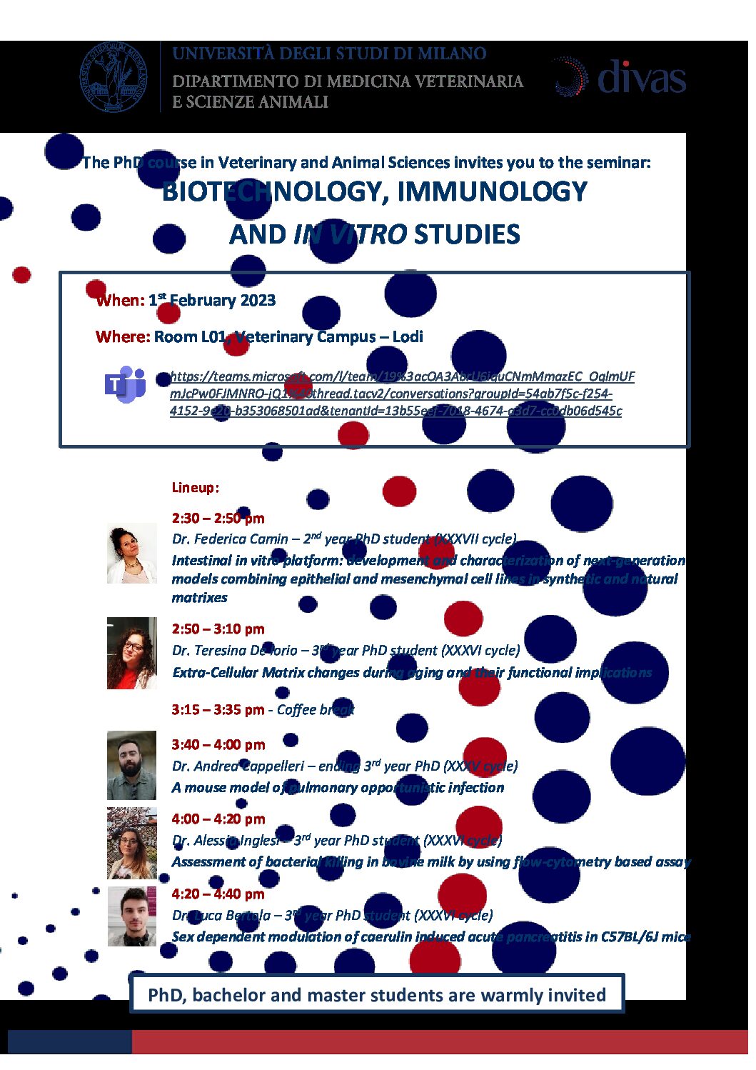 Biotechnology, Immunologi and in Vitro Studies