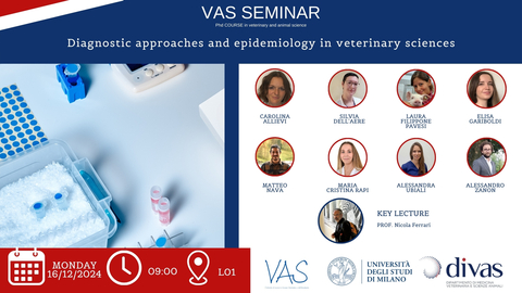 VAS Seminar: Diagnostic approaches and epidemiology in veterinary sciences