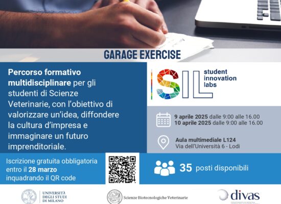 Garage Exercise – sviluppo imprenditoriale  e trasferimento tecnologico