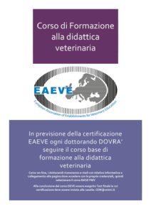 Corso di Formazione alla didattica veterinaria