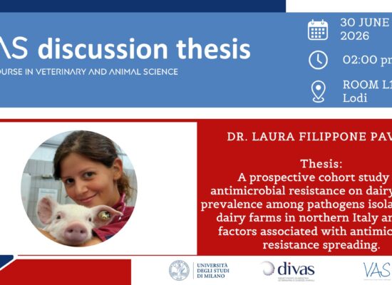 PhD discussion thesis announcement – Dr. Filippone Pavesi
